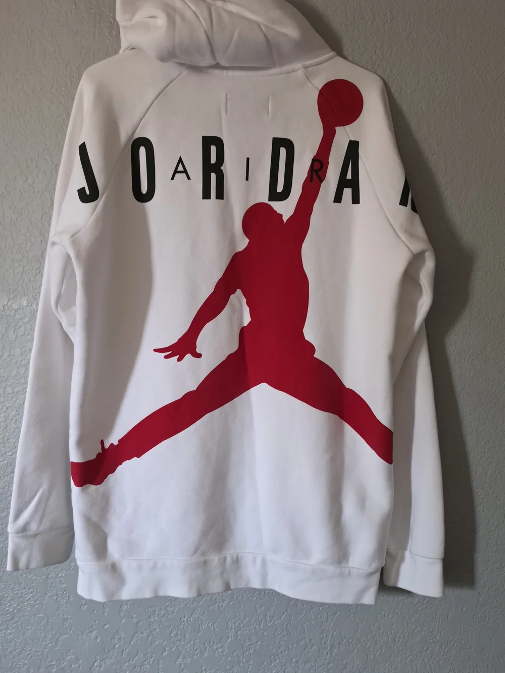Jordan Men's White Full-Zip Hoodie Sweater
